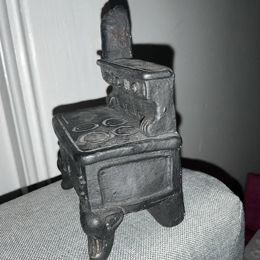 Dollhouse Miniature Kitchen Stove Oven Black Scale Vintage Victorian 1800s Style